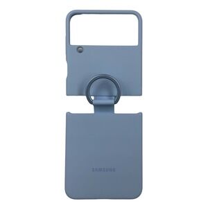 R4-O Samsung Silicone‎ Cover with Ring for Galaxy Z Flip4 - Arctic Blue